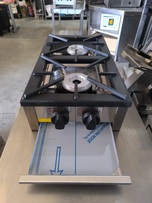 Cocina a gas vertical 2 fuegos