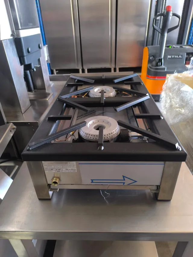 Cocina a gas vertical 2 fuegos