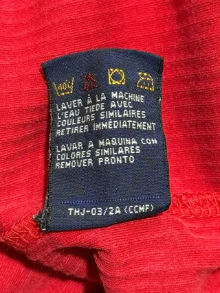 Tommy Hilfiger T-shirt Vintage Uomo Rossa Tg S