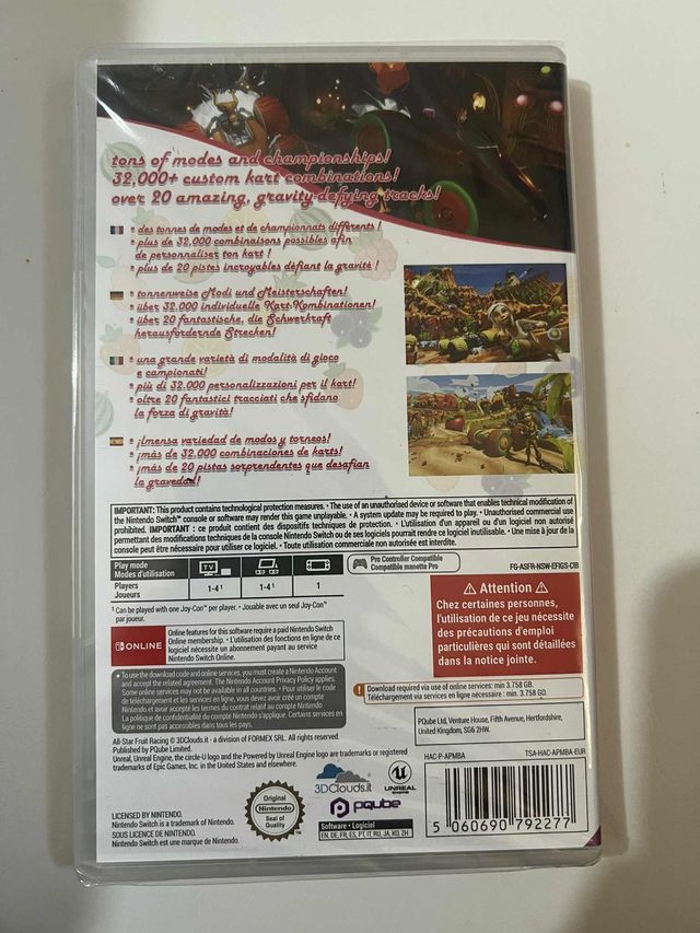 All-Star Fruit Racing (Code in Box) Switch