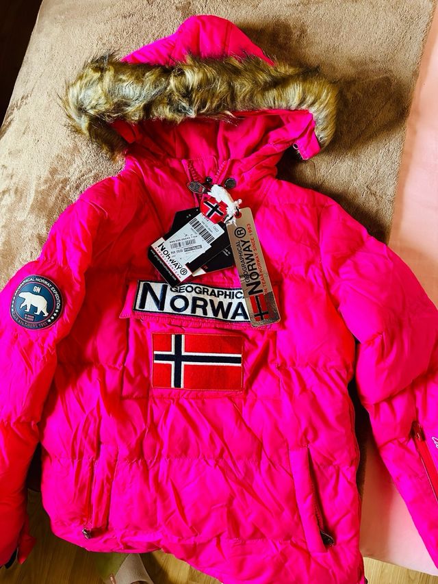 Chaqueta Geographical Norway Rosa Niña Sin esestre