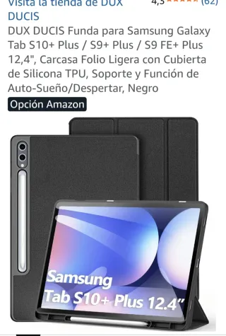 Funda DUX DUCIS Samsung Tab S10+ 12.4 Negro