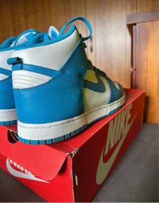 Nike Dunk High Retro Azul Blanco