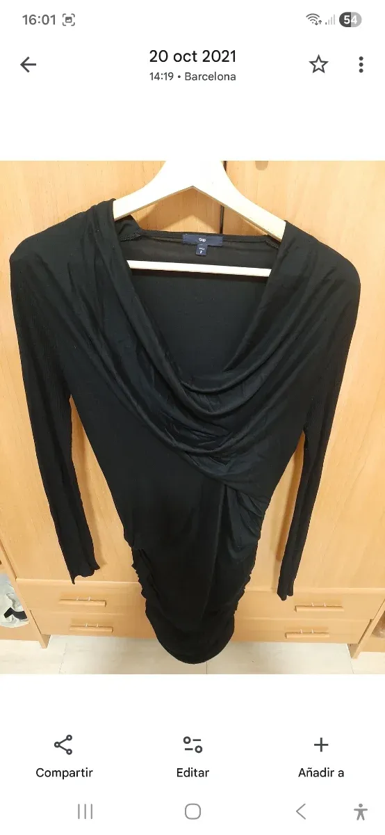 Vestido negro Gap nuevo