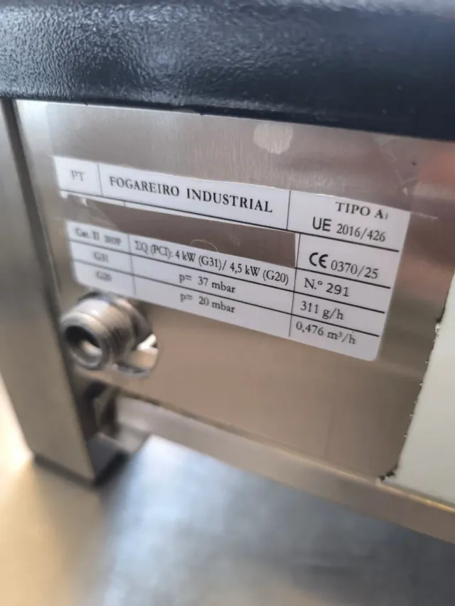 Cocina a gas sobremesa La Bari