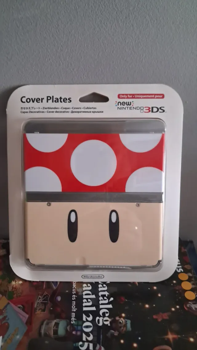 Placas Cover 3DS XL Toad Rojo