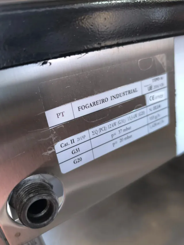 Cocina a gas 3 fogones