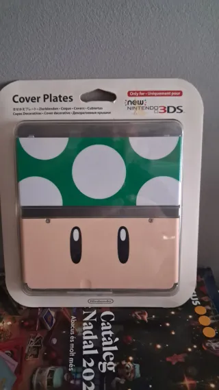 Cover Plates New 3DS Seta Toad Verde