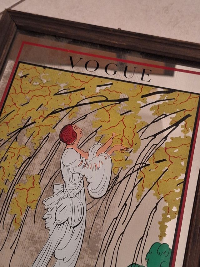 VINTAGE anni 80 - Specchio pubblicitario VOGUE