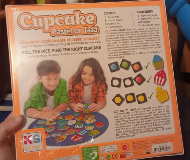 Jogo de mesa Cupcake Pastel na Xícara NOVO lacrado