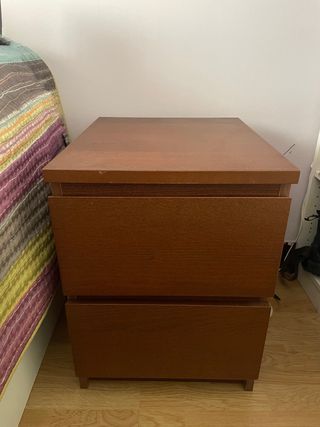 2 Comodini IKEA MALM marroni