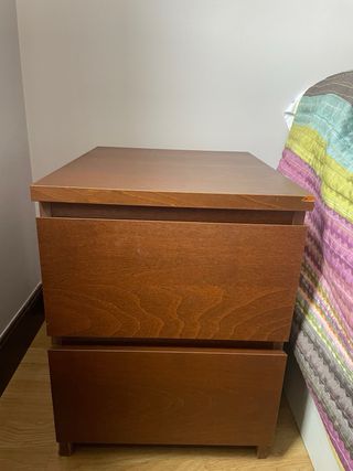 2 Comodini IKEA MALM marroni