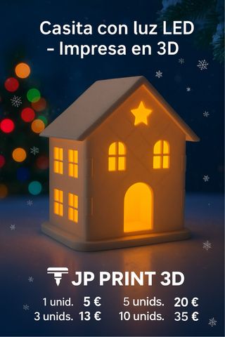 Casita LED 3D - Decoración Navideña