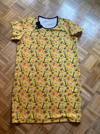 Vestido Verano Mujer Estampado Marino