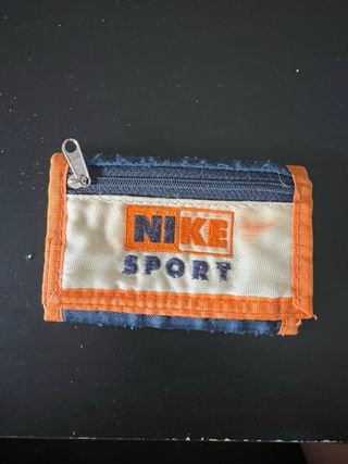 Cartera Vintage Nike Sport Azul Naranja
