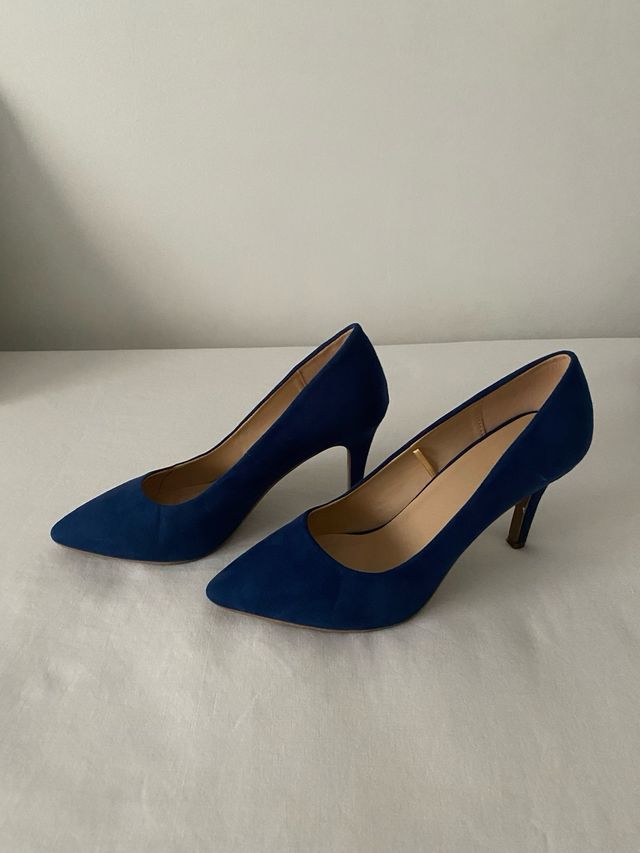 Zapatos de salón azul