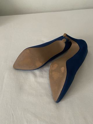 Zapatos de salón azul