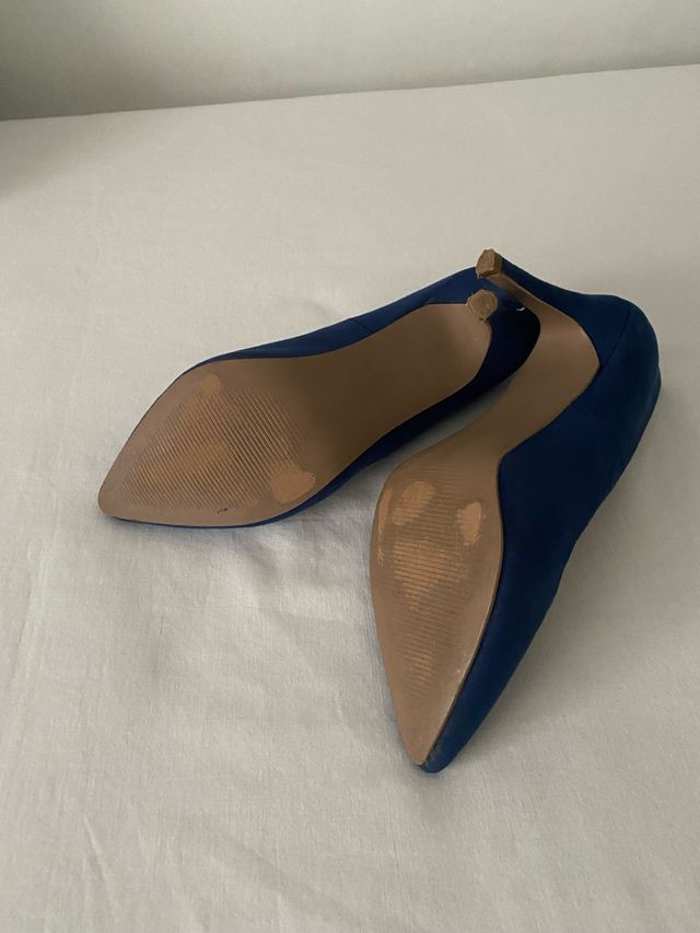 Zapatos de salón azul