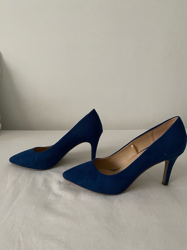 Zapatos de salón azul