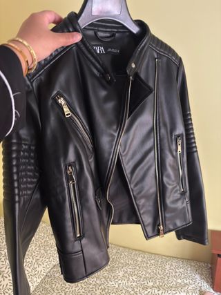 Chaqueta cuero ZARA