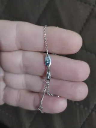 Pulsera Plata Ley Niña Circonitas