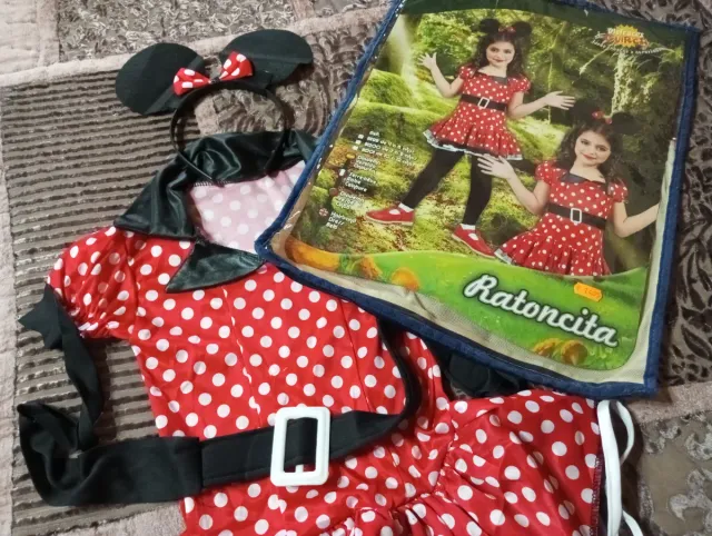 Disfraz Ratita Minnie Talla 4-6 años
