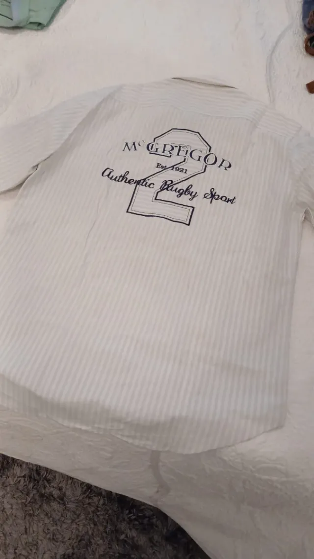 Camisa McGregor Rayas Azul y Blanca