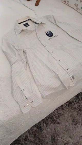 Camisa McGregor Rayas Azul y Blanca