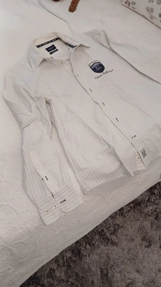 Camisa McGregor Rayas Azul y Blanca