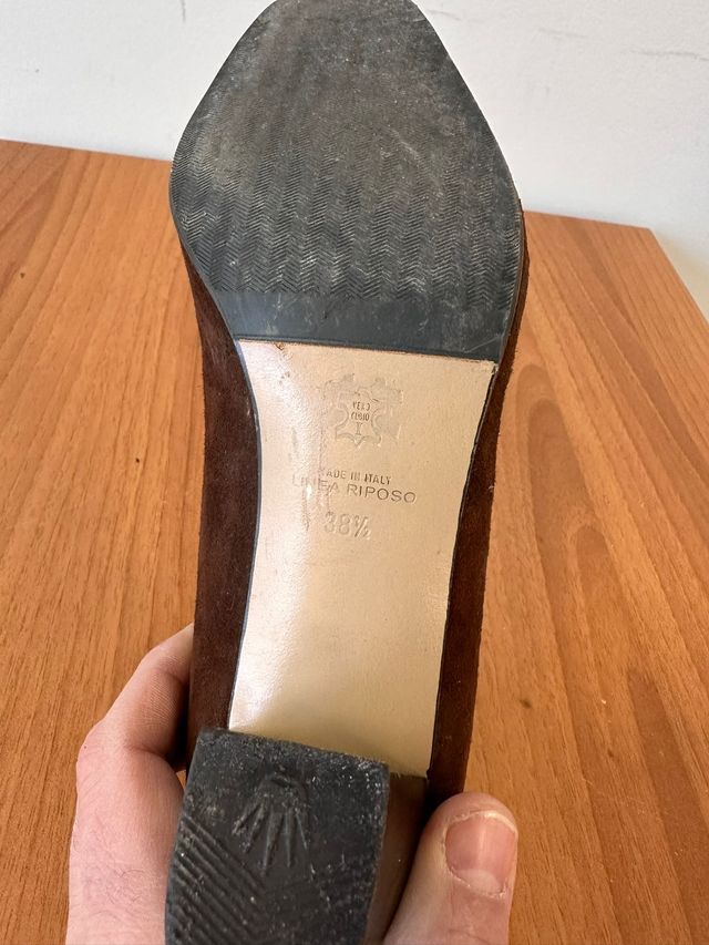 Donna Soft Scarpe Eleganti Tacco Basso Tg 38.5