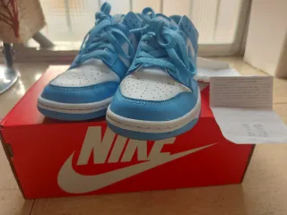Nike Dunk High Azul y Blanco con Garantía