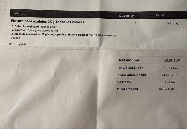 EPODEX 2K Polarwhite Pintura Epoxi NUEVO