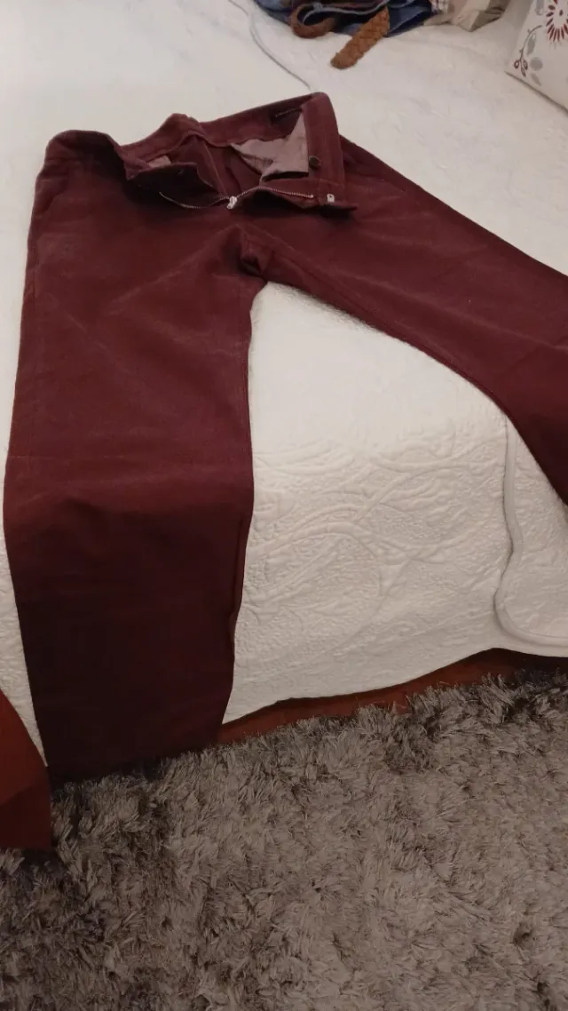 Pantalón Emidio Tucci Marrón/Rojo