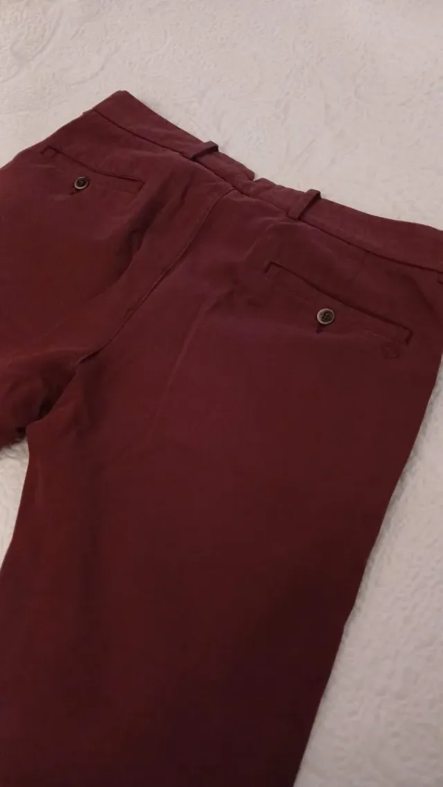 Pantalón Emidio Tucci Marrón/Rojo