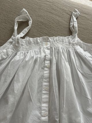 Camisón blanco con tirantes