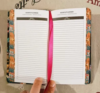 Agenda 2026 copertina rigida floreale - 18x10 cm