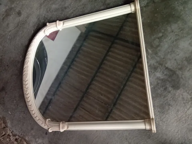 Espelho decorativo grande branco