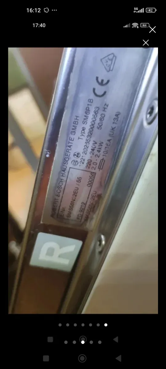 Lavavajillas despiece Bosch Blanco