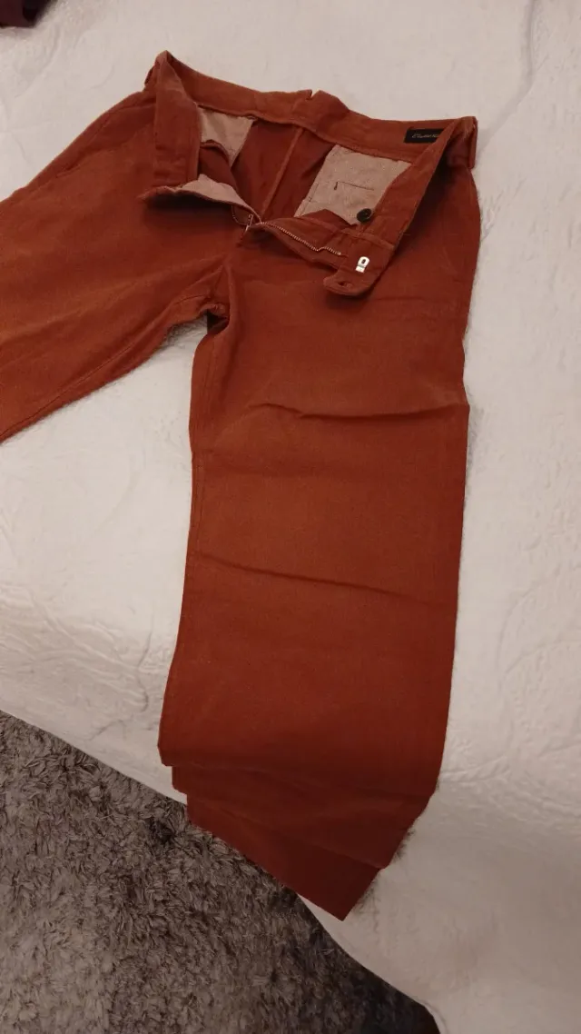 Pantalón Emidio Tucci Marrón/Naranja