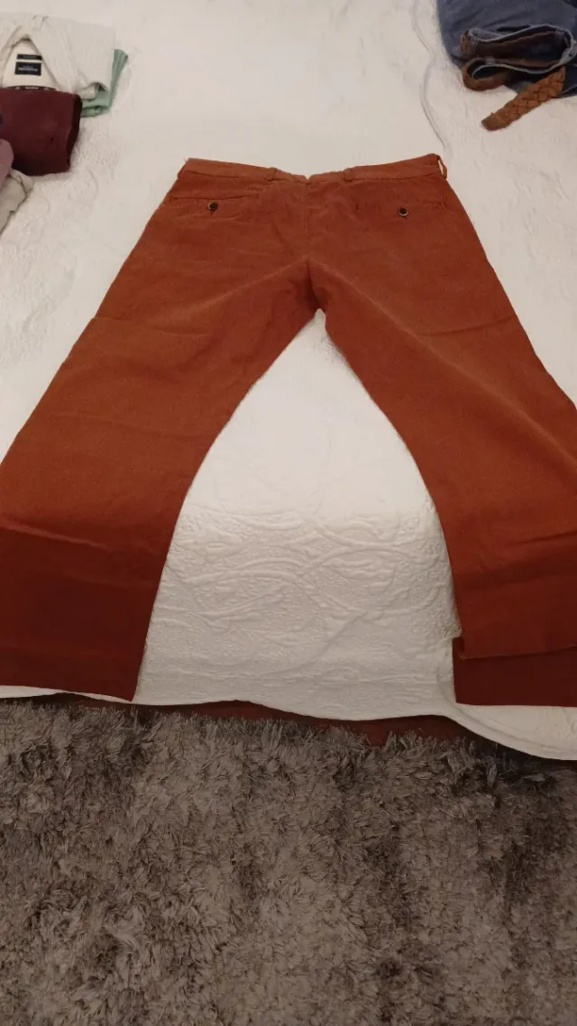 Pantalón Emidio Tucci Marrón/Naranja