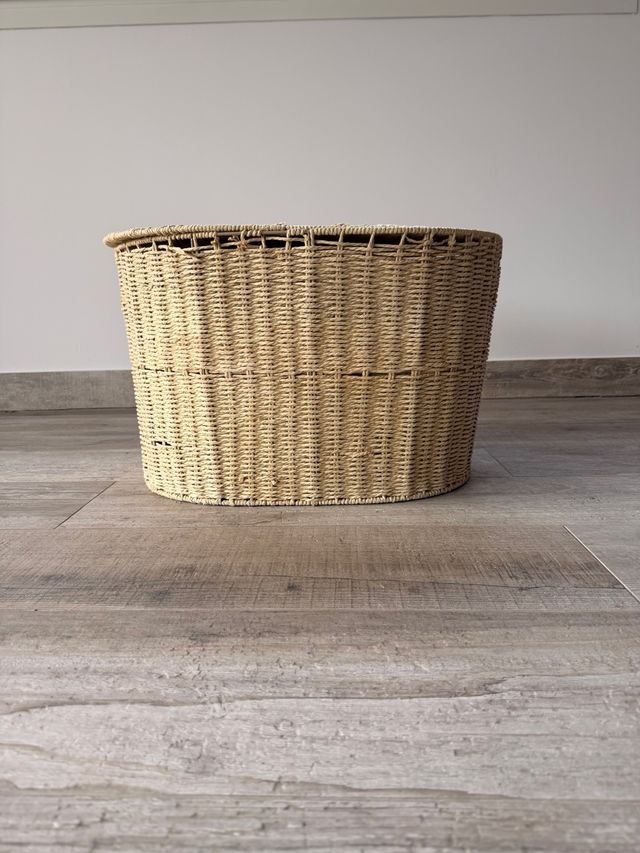 Cesta Mimbre Zara Home Beige