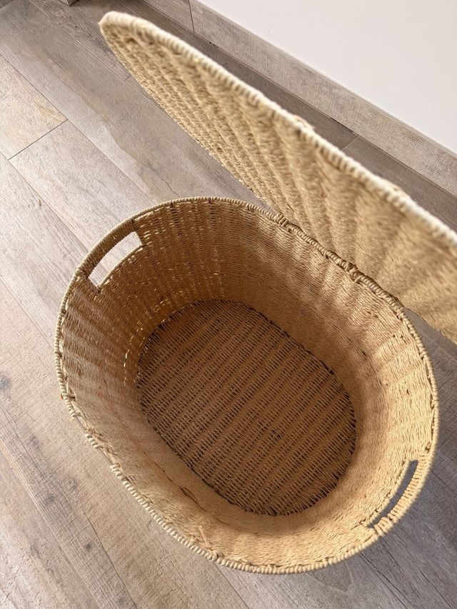 Cesta Mimbre Zara Home Beige