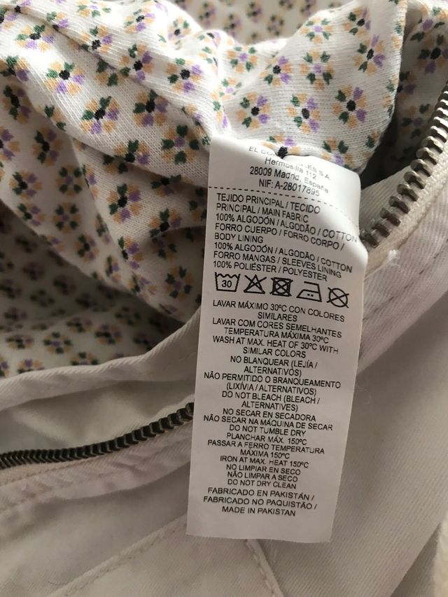 Parka Gren Coast Talla XS Blanca