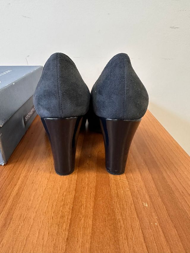 Stonefly Decolleté Pelle Vera Nere/Blu Tg 41