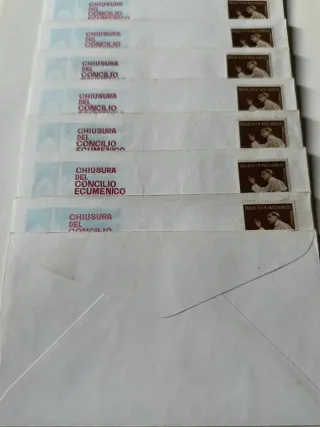 10 Buste Affrancate Città del Vaticano 1965