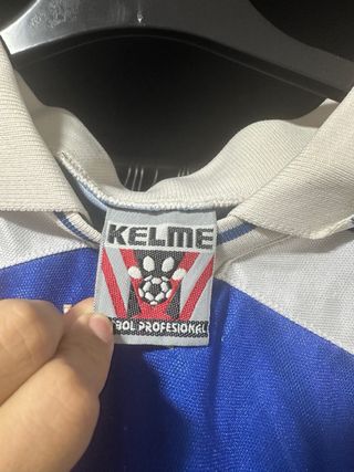 Camiseta Real Madrid Kelme Azul y Blanca