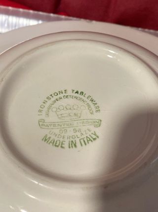 2 Fuentes hondas cerámica italiana