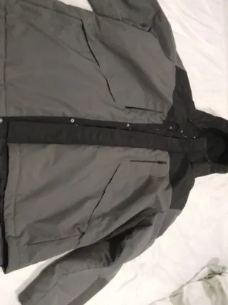 Chaqueta Hombre Gris y Negra