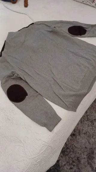 Jersey Sfera Gris y Marrón Talla M
