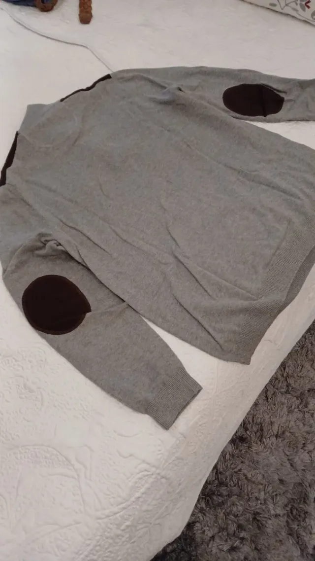 Jersey Sfera Gris y Marrón Talla M